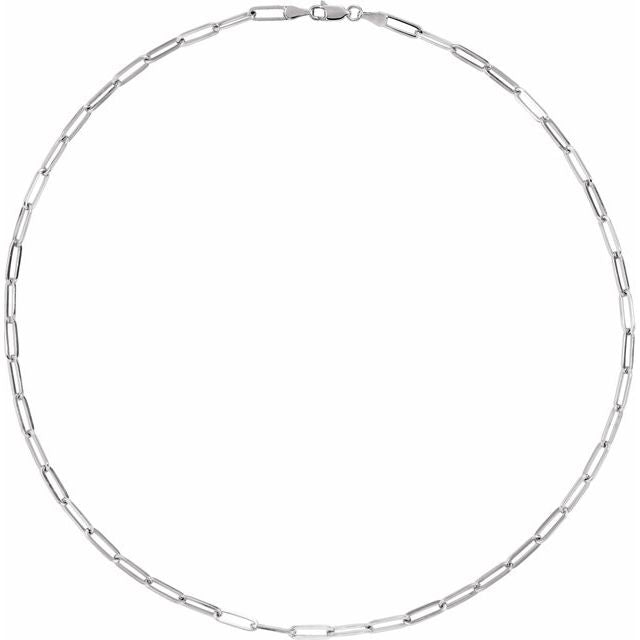 3.85MM ELONGATED FLAT LINK CHAIN