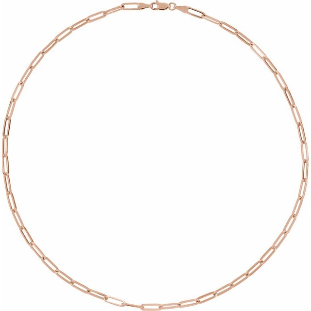 3.85MM ELONGATED FLAT LINK CHAIN