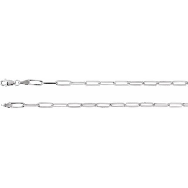 3.85MM ELONGATED FLAT LINK CHAIN