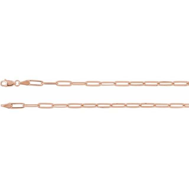 3.85MM ELONGATED FLAT LINK CHAIN
