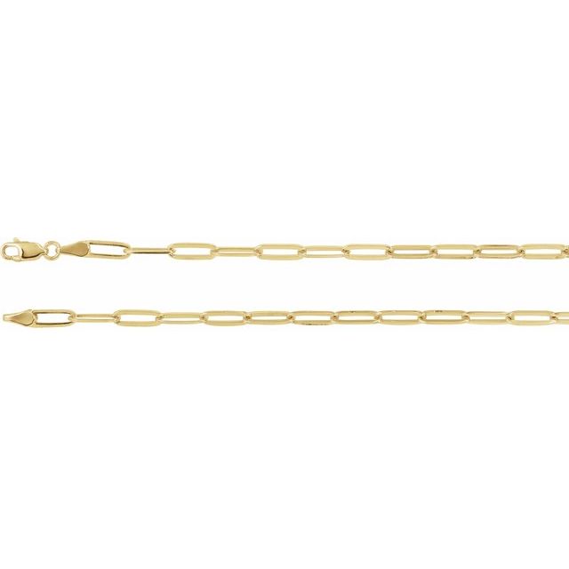 3.85MM ELONGATED FLAT LINK CHAIN