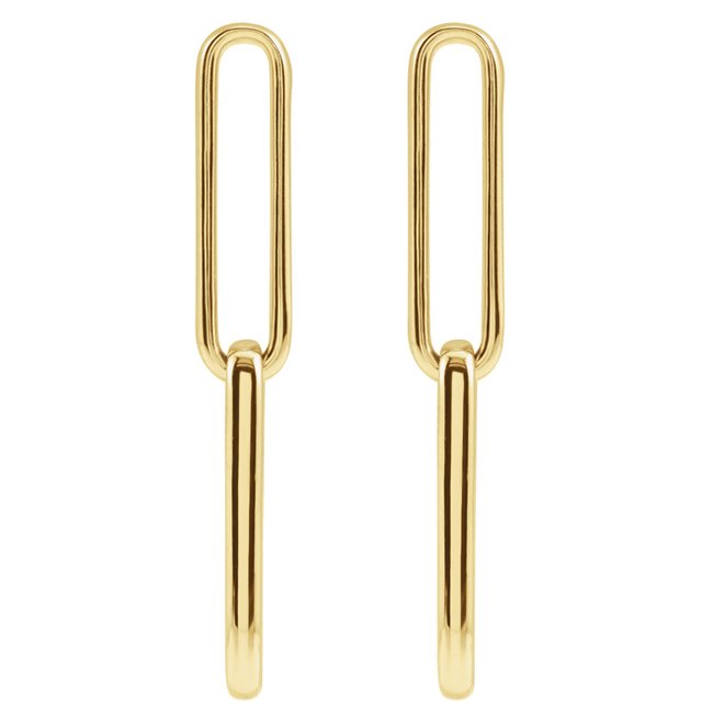PAPERCLIP CHIAN EARRING