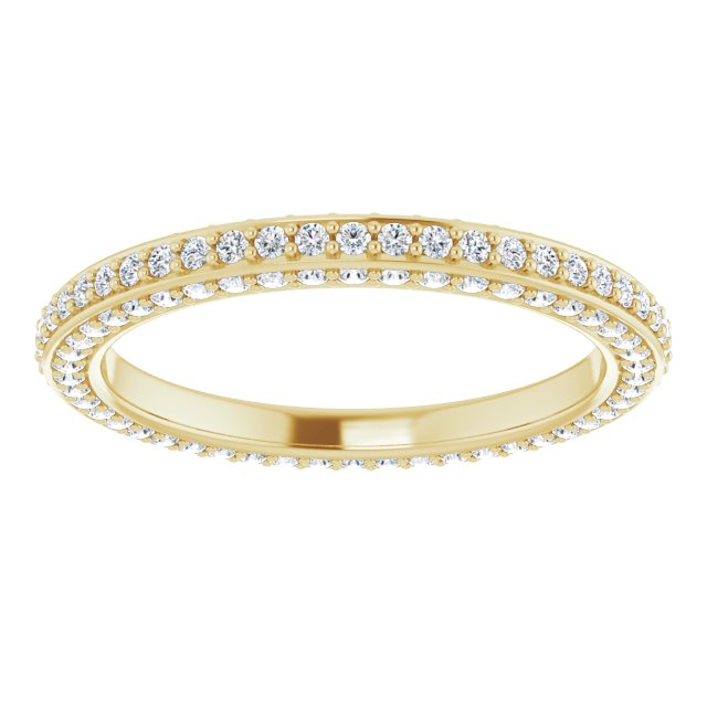 ¾ CTW DIAMOND THREE-SIDED ETERNITY BAND
