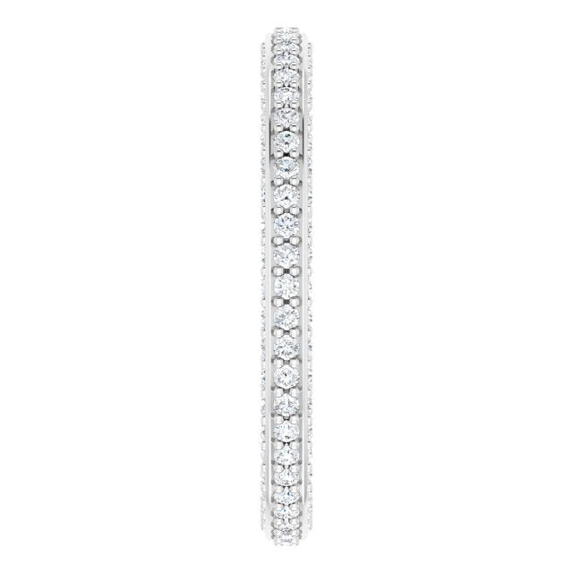 ¾ CTW DIAMOND THREE-SIDED ETERNITY BAND