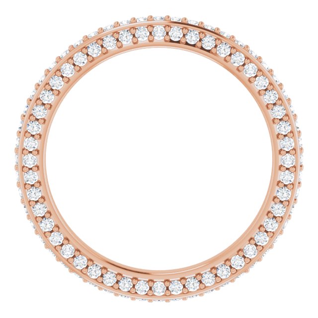 ¾ CTW DIAMOND THREE-SIDED ETERNITY BAND
