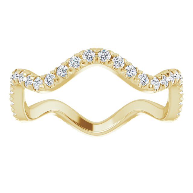 FRENCH SET ETERNITY BAND - 14K Yellow Gold