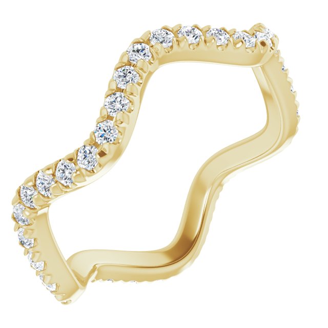 FRENCH SET ETERNITY BAND - 14K Yellow Gold