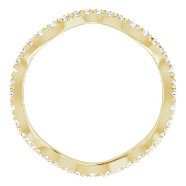 FRENCH SET ETERNITY BAND - 14K Yellow Gold
