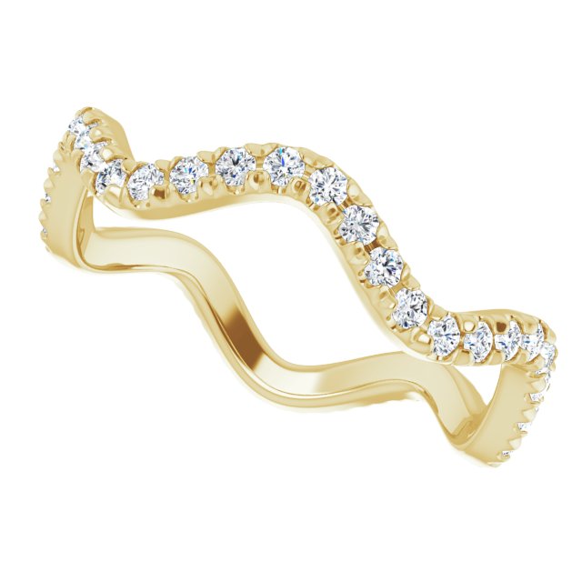 FRENCH SET ETERNITY BAND - 14K Yellow Gold