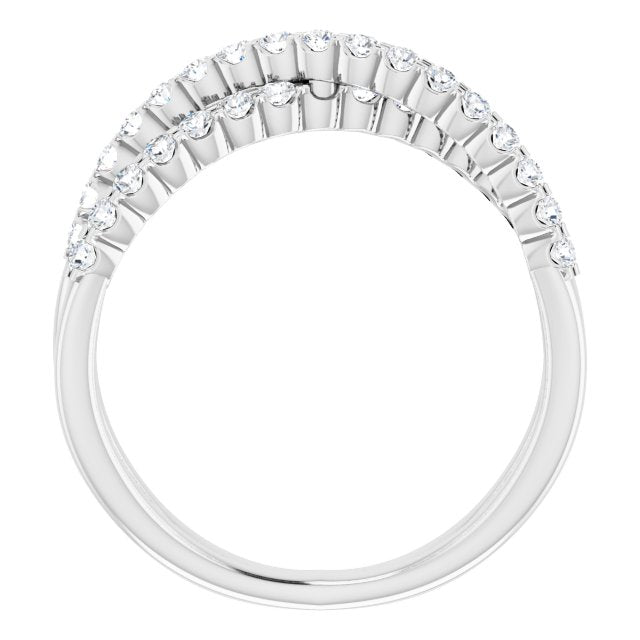 DIAMOND CRISS-CROSS RING