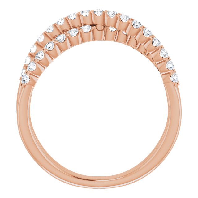DIAMOND CRISS-CROSS RING