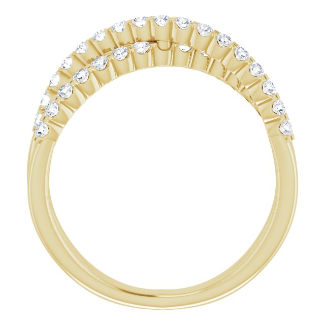 DIAMOND CRISS-CROSS RING