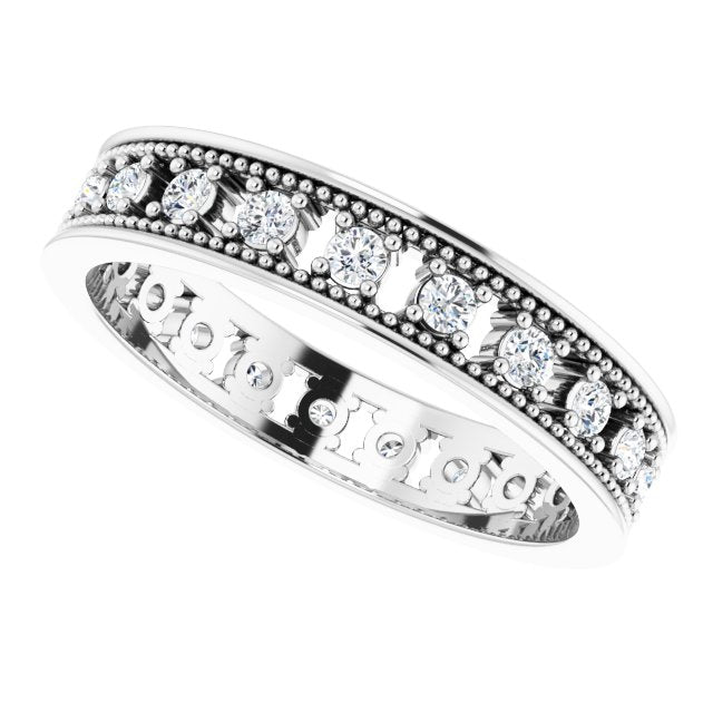 ½ CTW DIAMOND ACCENTED ETERNITY BAND