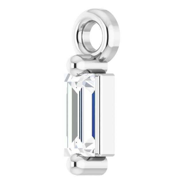 DIAMOND STRAIGHT BAGUETTE DANGLE