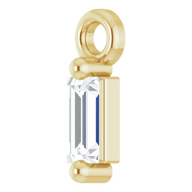 DIAMOND STRAIGHT BAGUETTE DANGLE