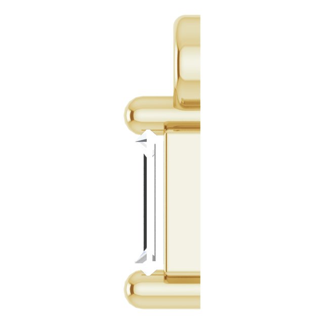 DIAMOND STRAIGHT BAGUETTE DANGLE