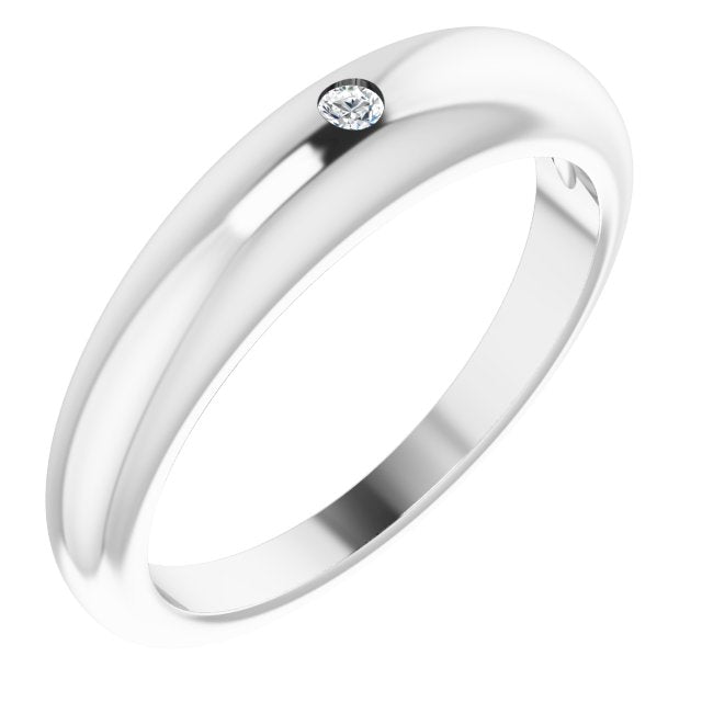 DIAMOND DOME RING - 14K White Gold