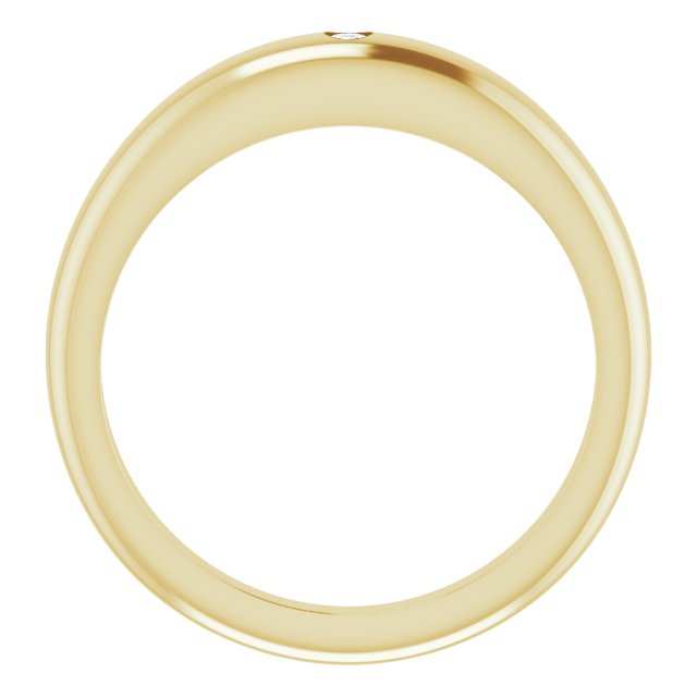 DIAMOND DOME RING - 14K Yellow Gold