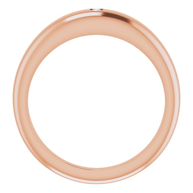 DIAMOND DOME RING - 14K Rose Gold