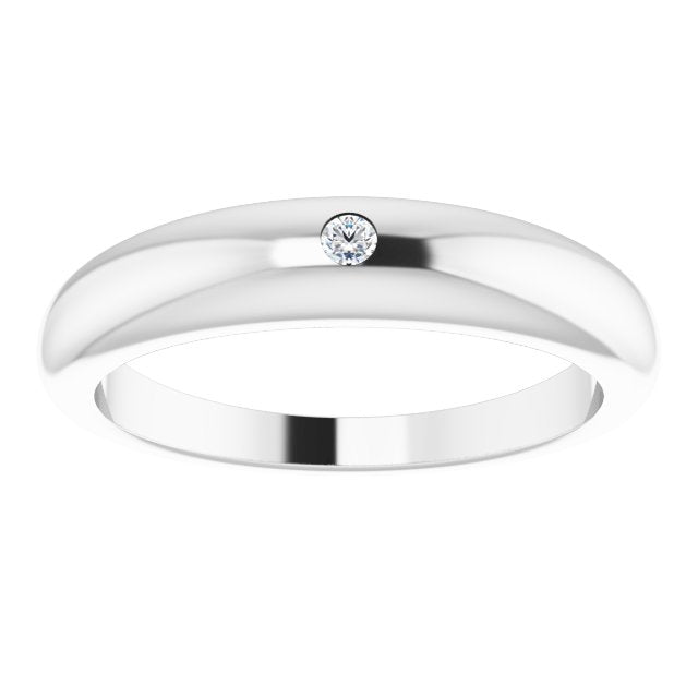 DIAMOND DOME RING - 14K White Gold