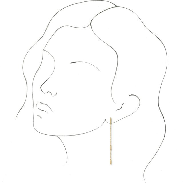 BAR CHAIN EARRING