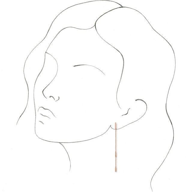 BAR CHAIN EARRING