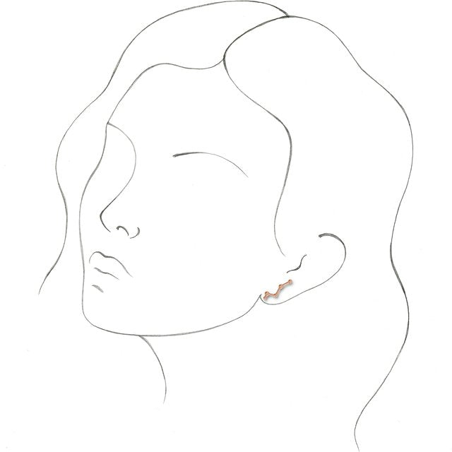 CONSTELLATION EAR CLIMBERS - 14K Rose Gold