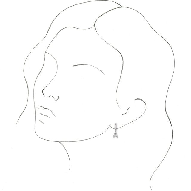 INITIAL HOOP EARRING(S)