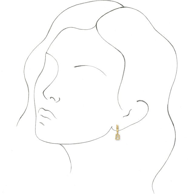 INITIAL HOOP EARRING(S)
