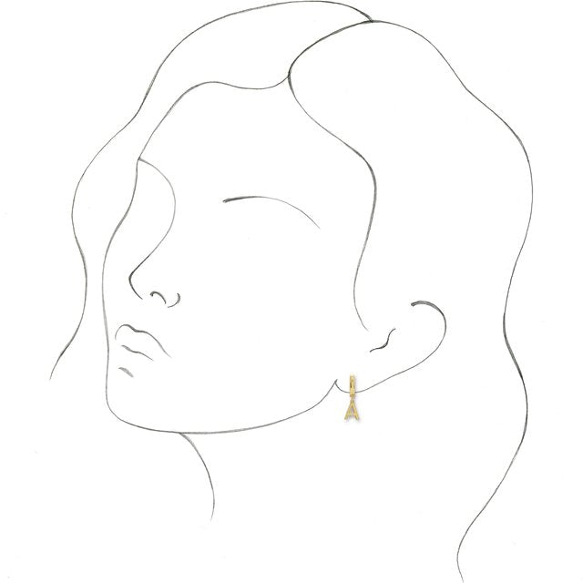 INITIAL HOOP EARRING(S)