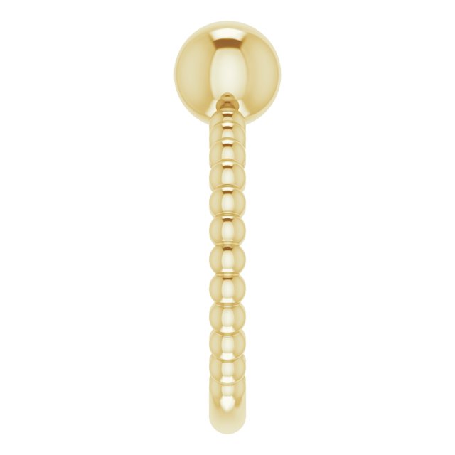 METAL BALL RING - 14K Yellow Gold