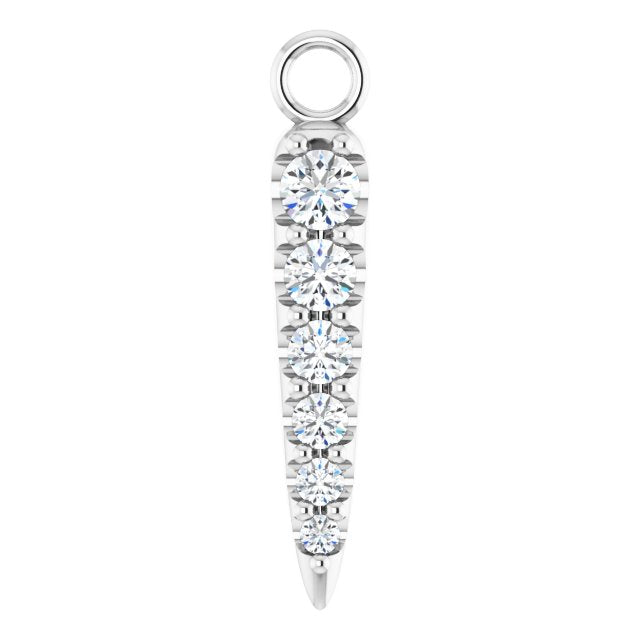 DIAMOND GRADUATED SPIKE DANGLE