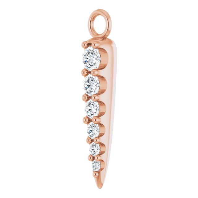 DIAMOND GRADUATED SPIKE DANGLE