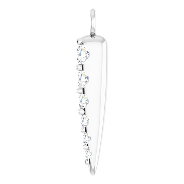 DIAMOND GRADUATED SPIKE DANGLE