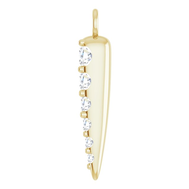DIAMOND GRADUATED SPIKE DANGLE