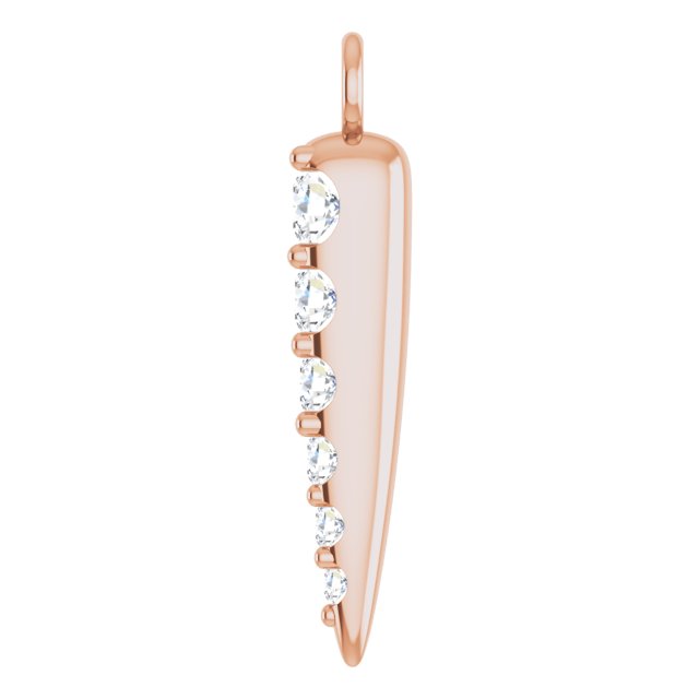 DIAMOND GRADUATED SPIKE DANGLE