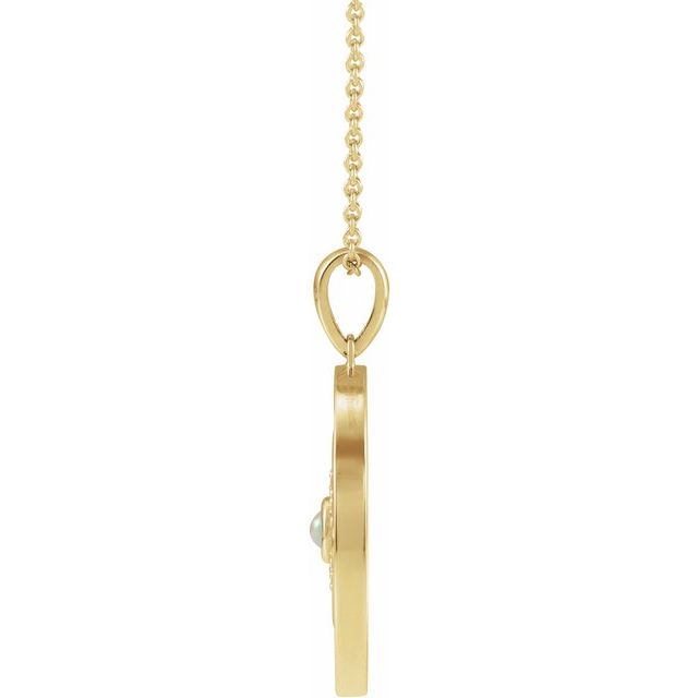 EVIL EYE NECKLACE - ETHIOPIAN OPAL - 14K Yellow Gold
