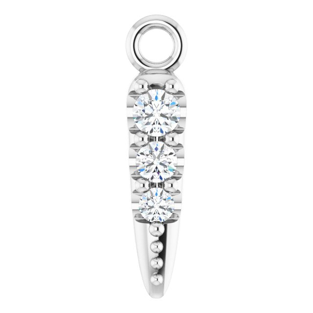 0.04 CTW DIAMOND SPIKE DANGLE