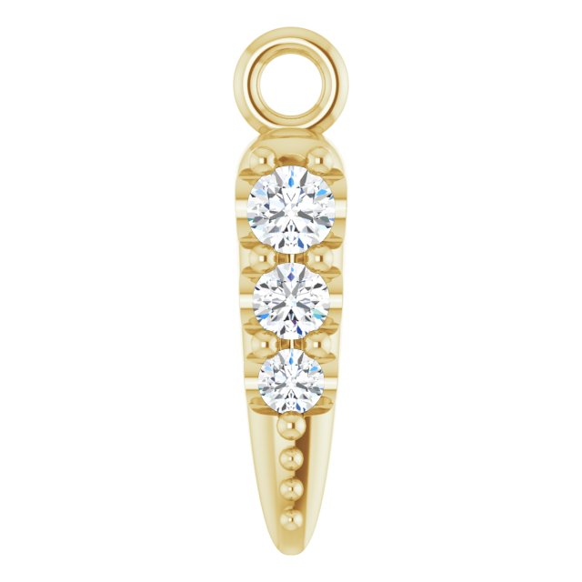 0.04 CTW DIAMOND SPIKE DANGLE