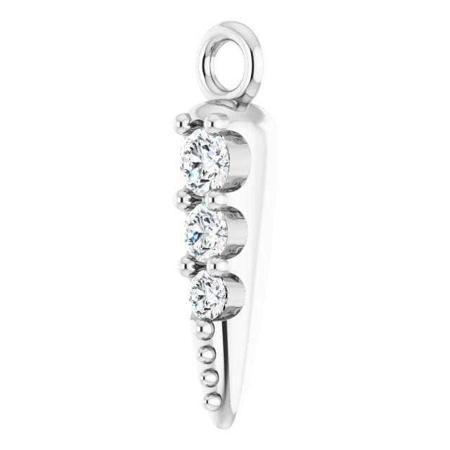 0.04 CTW DIAMOND SPIKE DANGLE