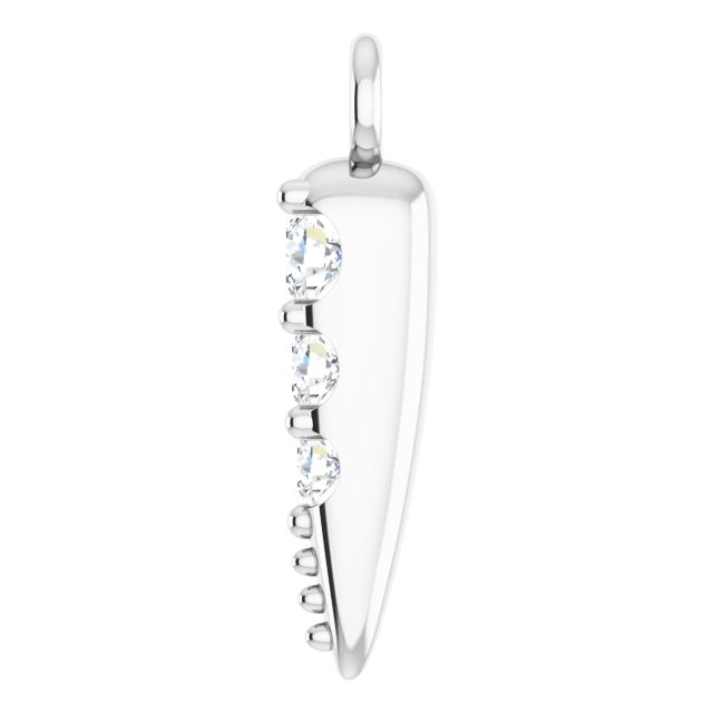 0.04 CTW DIAMOND SPIKE DANGLE