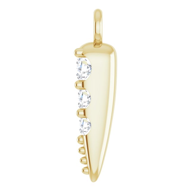 0.04 CTW DIAMOND SPIKE DANGLE