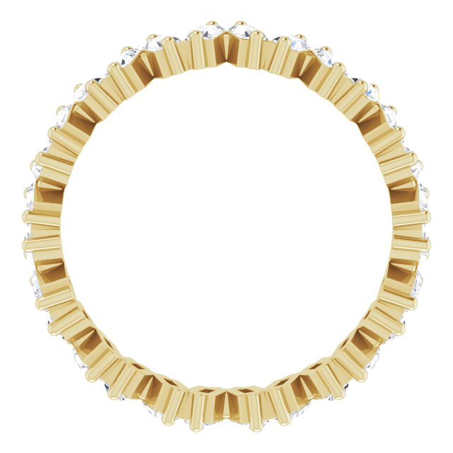 STAGGERED ETERNITY BAND - 14K Yellow Gold
