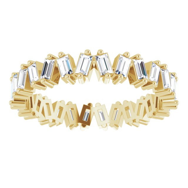 STAGGERED ETERNITY BAND - 14K Yellow Gold