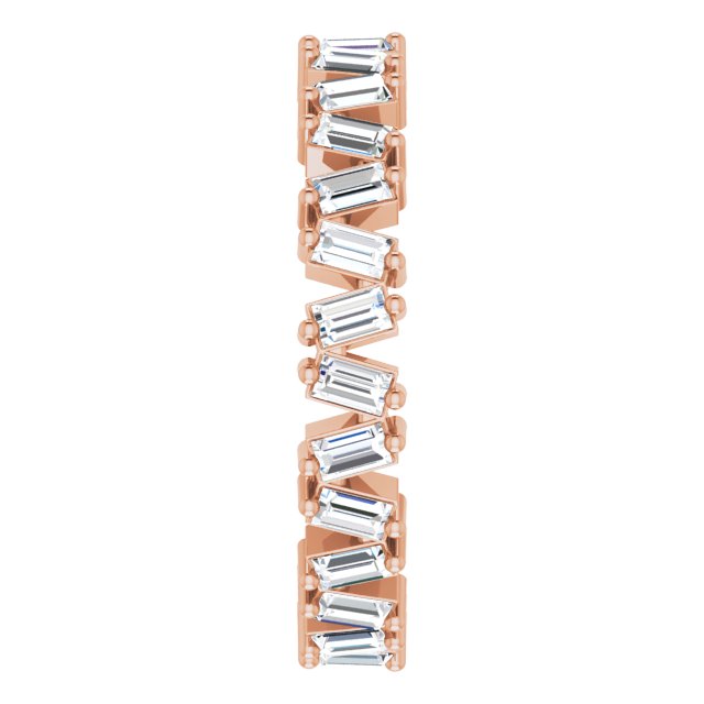 STAGGERED ETERNITY BAND - 14K Rose Gold