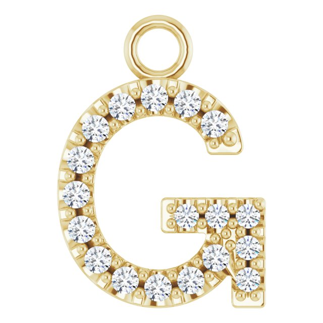 DIAMOND INITIAL DANGLE