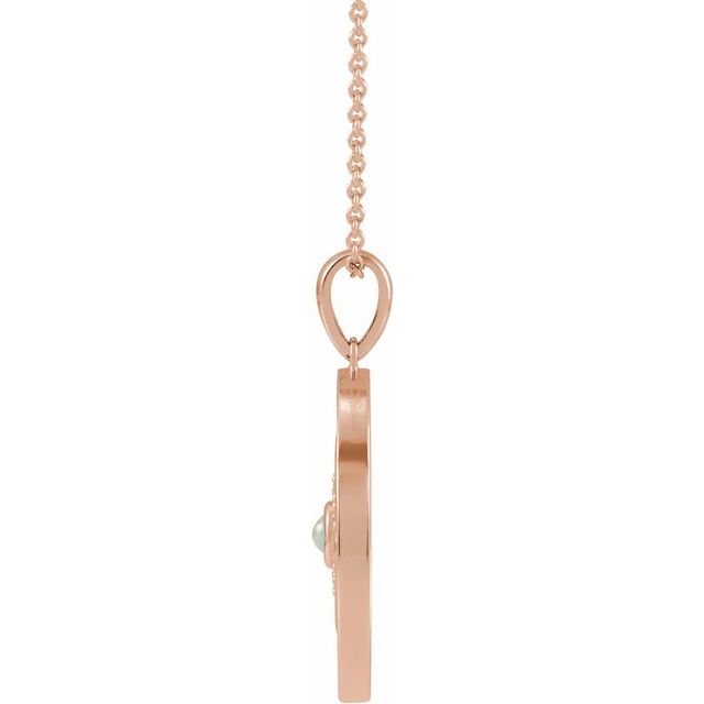 EVIL EYE NECKLACE - ETHIOPIAN OPAL - 14K Rose Gold