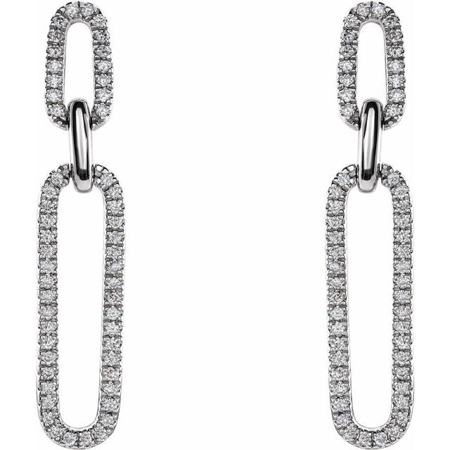 ⅓ CTW DIAMOND LINK EARRINGS