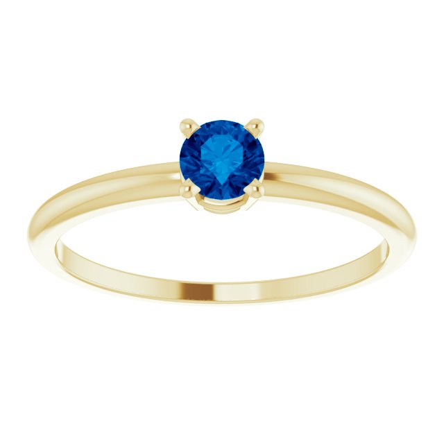 SAPPHIRE PINKY RING
