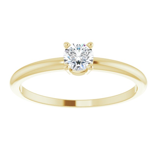 1/10 CTW DIAMOND PINKY RING